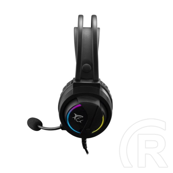White Shark Wolf gamer fejhallgató (vezetékes, USB, mikrofon, megvilágítás, 50 mm, PC/PS4/5/Mac kompatibilis, fekete)