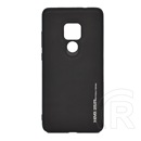 X-LEVEL Huawei Mate 20 szilikon telefonvédő (bőr hatású hátlap) fekete