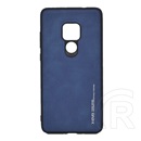 X-LEVEL Huawei Mate 20 szilikon telefonvédő (bőr hatású hátlap) kék