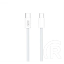 XO NB-Q282B USB 2.0 adat- és töltőkábel (C dugó / C dugó, 20V/3A, 1,5m, fehér)