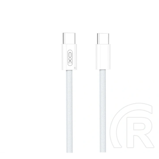 XO NB-Q282B USB 2.0 adat- és töltőkábel (C dugó / C dugó, 20V/3A, 1,5m, fehér)