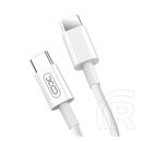 XO adatkábel (type-c - type-c, 40w, pd gyorstöltő, 100cm) fehér