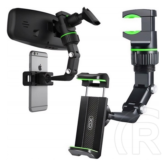 XO c107 autós tartó (visszapillantó tükörre, 360°, 60-100mm széles) fekete