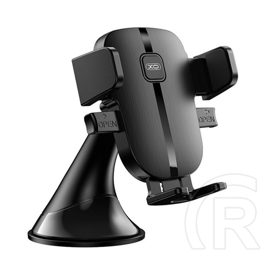 XO c120 autós tartó (műszerfalra, szélvédőre, tapadókorongos, automata) fekete