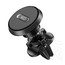 XO c122 autós tartó (szellőzőre, 360°, mágneses, karbon minta) fekete