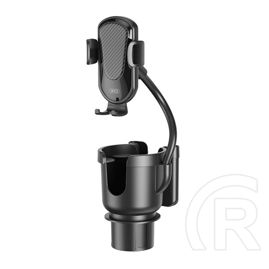 XO c140 autós tartó (pohártartóba, gravitációs, 360°) fekete