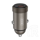 XO cc70 autós töltő type-c aljzat (30w, pd gyorstöltő) fekete