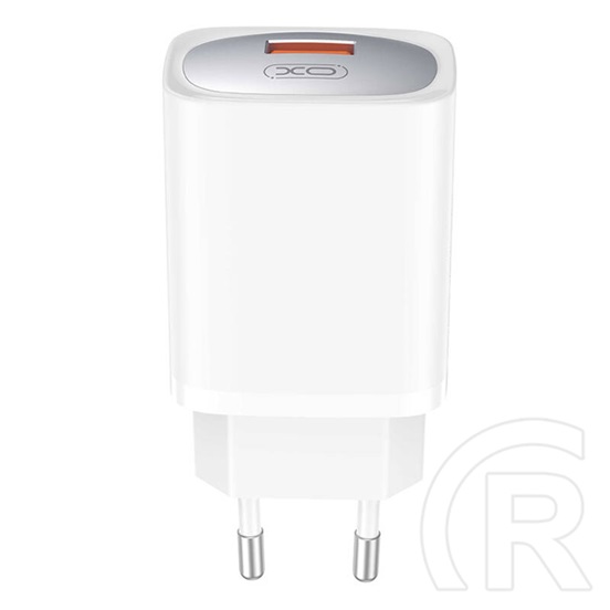 XO ce19 hálózati töltő usb aljzat (18w, pd gyorstöltő) fehér