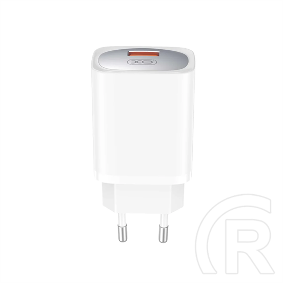 XO ce19 hálózati töltő usb aljzat (18w, pd gyorstöltő + type-c kábel) fehér