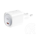XO ce20 hálózati töltő type-c aljzat (30w, gan, pd gyorstöltő) fehér
