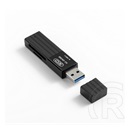 XO dk05b kártyaolvasó (usb - sd/ microsd) fekete