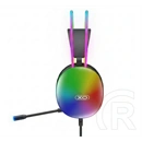 XO ge11 vezetékes fejhallgató sztereo (v5.3, 3.5mm jack, usb, mikrofon, rgb led, gamer) fekete