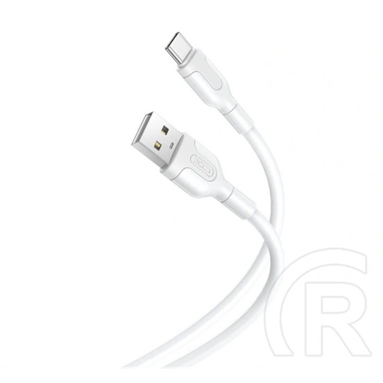 XO iPhone 14 Plus  nb212 adatkábel (usb - lightning, 10.5w, gyorstöltő, 100cm) fehér