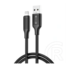 XO iPhone 14 Plus  nb265 adatkábel (usb - lightning, 12w, gyorstöltő, 100cm) fekete
