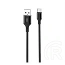 XO nb143 adatkábel (usb - type-c, 10w, gyorstöltő, 100cm) fekete