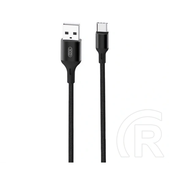 XO nb143 adatkábel (usb - type-c, 10w, gyorstöltő, 100cm) fekete