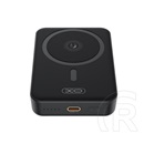XO pr231 vésztöltő type-c aljzat (10000mah, 20w, gyorstöltő, wireless, magsafe, kitámasztó, led jelzés) fekete