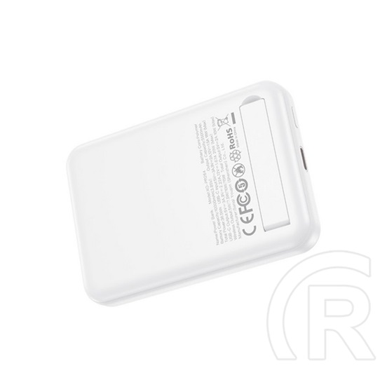 XO pr264 vésztöltő type-c aljzat(10000mah, 20w, gyorstöltő, wireless, magsafe, kitámasztó, led jelzés)fehér