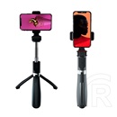 XO ss08 szelfibot (univerzális, 360°, állítható, bluetooth távkioldó, 68cm, 4.2-6.7" méret) fekete