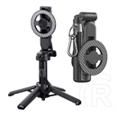 XO ss25 pro szelfibot (univerzális, 360°, tripod állvány, állítható, bluetooth távkioldó, 64cm, mágneses) fekete