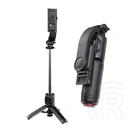 XO ss39 szelfibot (univerzális, 360°, tripod állvány, állítható, bluetooth távkioldó, 70cm, 4,7-6.9" méret) fekete