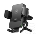XO wx041 autós tartó (szellőzőre, 360°, gravitációs, 15w, wireless, 4.7-6,7" méret) fekete