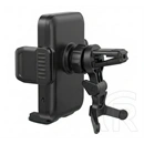 XO wx046 autós tartó (szellőzőre, wireless, 15w, gravitációs, 4.7-7" méret) fekete
