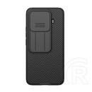 Xiaomi 15T Pro NILLKIN CAMSHIELD PRO szilikon telefonvédő (ütésállóság, kameravédő, csíkos) FEKETE