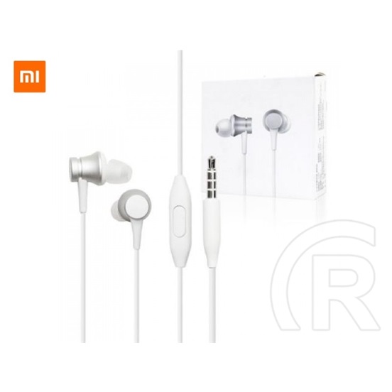 Xiaomi Mi In-Ear Basic mikrofonos fülhallgató (fehér-ezüst)