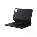 Xiaomi Pad 8 Pro focus tok álló, bőr hatású (flip, ultravékony, bluetooth billentyűzet, angol nyelvű) sötétszürke
