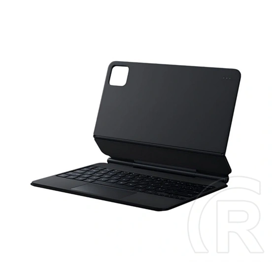 Xiaomi Pad 8 Pro focus tok álló, bőr hatású (flip, ultravékony, bluetooth billentyűzet, angol nyelvű) sötétszürke