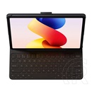 Xiaomi Redmi Pad 2 Pro xiaomi tok álló, bőr hatású (flip, ultravékony, bluetooth billentyűzet, angol nyelvű) fekete