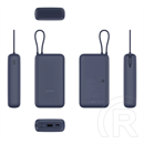 Xiaomi Redmi powerbank (20000 mAh, integrált kábel, kék)