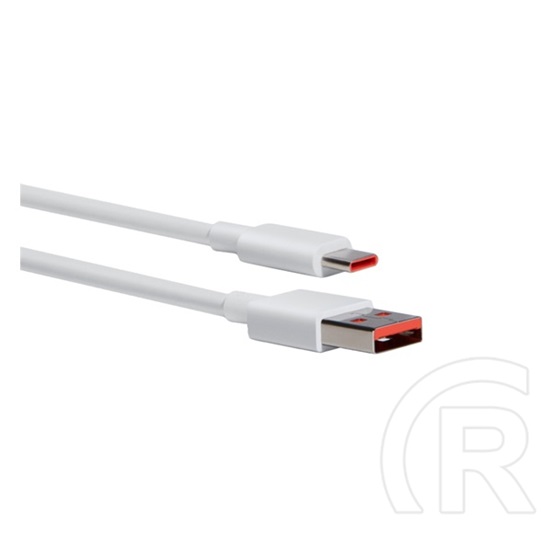 Xiaomi USB adat- és töltőkábel (A dugó / C dugó, 6A, 1 m, fehér)