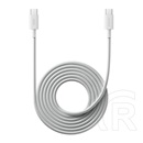 Xiaomi adatkábel (type-c - type-c, 6a, gyorstöltő, cipőfűző, 200cm) fehér