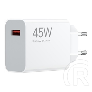 Xiaomi hálózati töltő usb aljzat (45w, gyorstöltő) fehér
