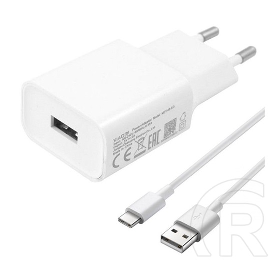 Xiaomi hálózati töltő (USB-A aljzat, 10W, USB-C kábellel, fehér)