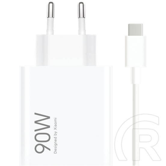 Xiaomi hypercharge combo hálózati töltő usb-a aljzat + USB-A to USB-C kábel  (90w) fehér