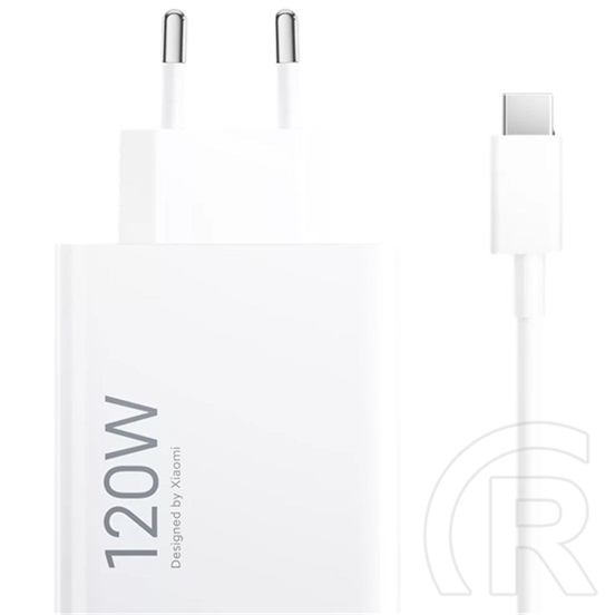 Xiaomi hypercharge combo hálózati töltő usb aljzat (120w, gyorstöltő + type-c kábel) fehér