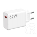 Xiaomi hypercharge hálózati töltő usb aljzat (67w, gyorstöltő) fehér