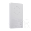 Xiaomi magnetic vésztöltő type-c aljzat (5000mah, 20w, gyorstöltő, wireless) fehér