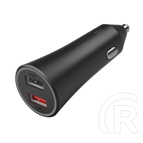 Xiaomi mi car autós töltő 2 usb aljzat (5v / 3000ma, 37w, gyorstöltés támogatás) fekete
