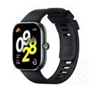 Xiaomi redmi watch 4 okosóra (szilikon szíj, aktivitásmérő, pulzusmérő, gps, 5atm, vízálló, 150+ sport mód) fekete