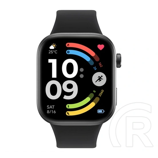 Xiaomi redmi watch 6 nfc okosóra (szilikon szíj, aktivitásmérő, pulzusmérő, gps, 5atm, vízálló, nfc) fekete