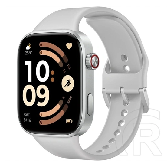 Xiaomi redmi watch 6 nfc okosóra (szilikon szíj, aktivitásmérő, pulzusmérő, gps, 5atm, vízálló, nfc) szürke