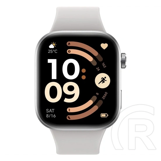 Xiaomi redmi watch 6 nfc okosóra (szilikon szíj, aktivitásmérő, pulzusmérő, gps, 5atm, vízálló, nfc) szürke