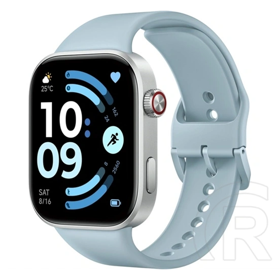 Xiaomi redmi watch 6 okosóra (szilikon szíj, aktivitásmérő, pulzusmérő, gps, 5atm, vízálló, 150+ sport mód) világoskék
