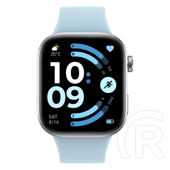 Xiaomi redmi watch 6 okosóra (szilikon szíj, aktivitásmérő, pulzusmérő, gps, 5atm, vízálló, 150+ sport mód) világoskék