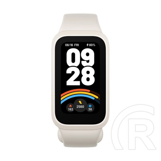 Xiaomi smart band 9 active bluetooth okoskarkötő (v5.3, aktivitásmérő, alvásmonitor, 50 sport mód, vízálló) bézs