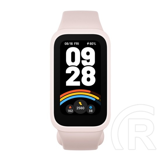 Xiaomi smart band 9 active bluetooth okoskarkötő (v5.3, aktivitásmérő, alvásmonitor, 50 sport mód, vízálló) rózsaszín